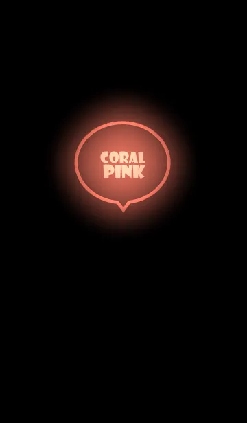 [LINE着せ替え] Coral Pink Neon Theme Vr.1 (JP)の画像1