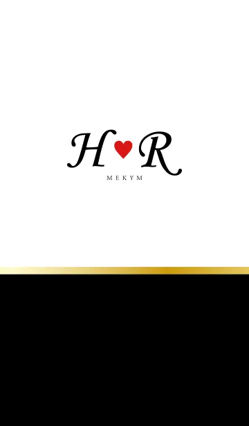 Love Initial H&R イニシャル 3のLINE着せ替え