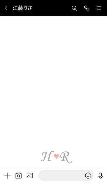 [LINE着せ替え] Love Initial H&R イニシャル 3の画像3