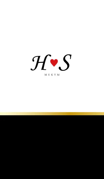 [LINE着せ替え] Love Initial H&S イニシャル 3の画像1