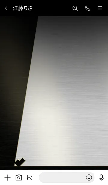 [LINE着せ替え] ハガネのハート/ブラック07.v2の画像3