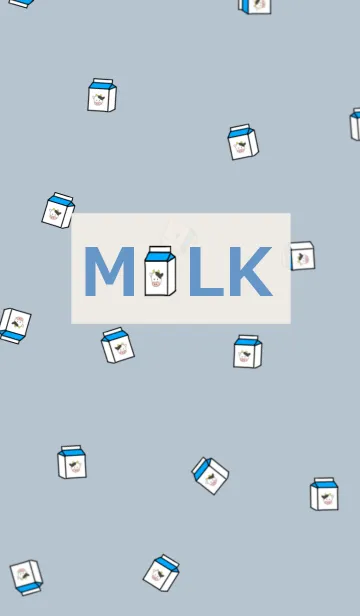 [LINE着せ替え] MILK /blue beigeの画像1