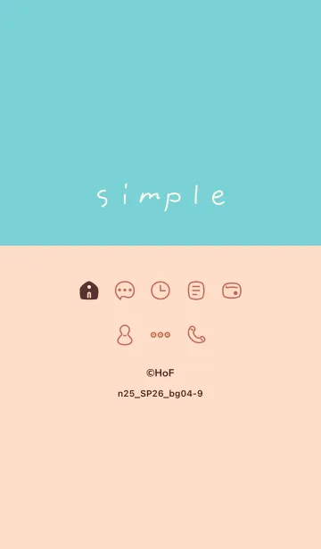 [LINE着せ替え] n25.26_ベージュ4-9の画像1