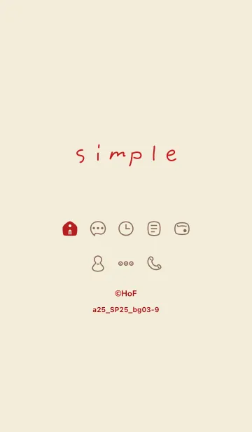 [LINE着せ替え] a25.25_ベージュ3-9の画像1