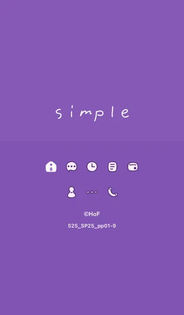 [LINE着せ替え] 525.25_パープル1-9の画像1