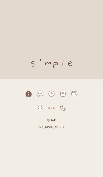[LINE着せ替え] 125.24_ブラウン2-6の画像1