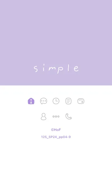 [LINE着せ替え] 125.24_パープル4-9の画像1