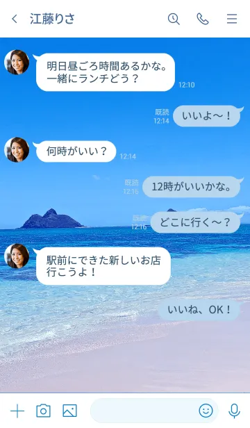 [LINE着せ替え] ALOHA Lanikai Beach 24の画像4