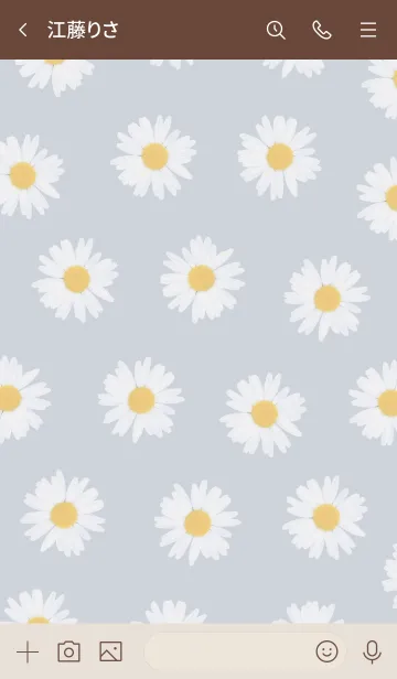 [LINE着せ替え] Daisy_blue_01の画像3