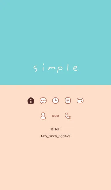 [LINE着せ替え] A25.26_ベージュ4-9の画像1