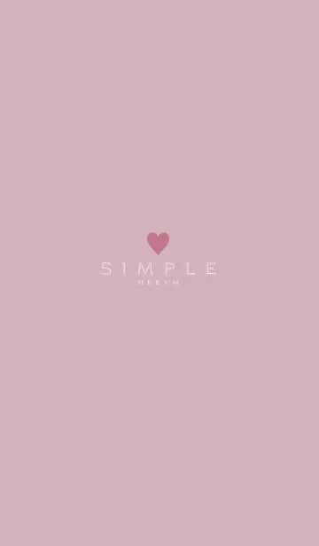 [LINE着せ替え] DUSKY PINK.SIMPLE 3の画像1