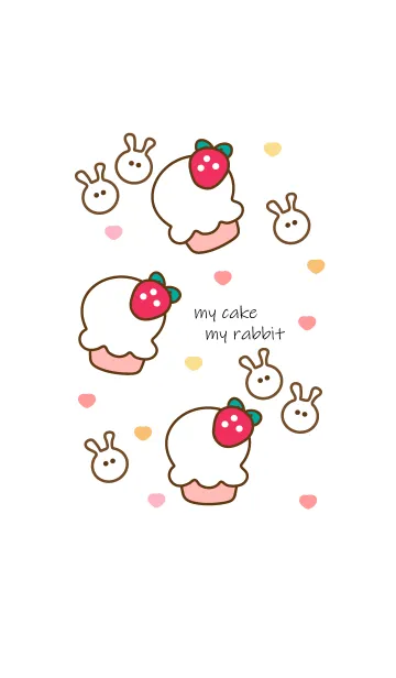 [LINE着せ替え] Little cake little bunnyの画像1