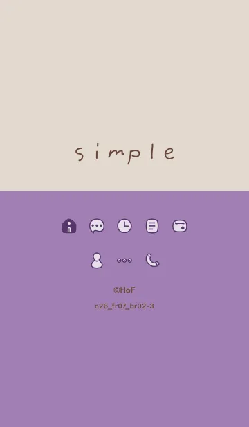 [LINE着せ替え] n26.07_パープル ブラウン2-3の画像1