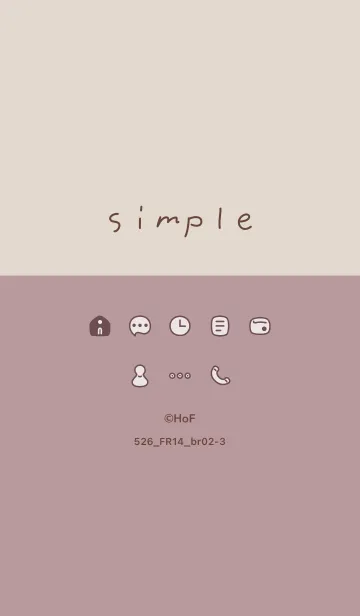 [LINE着せ替え] 526_14_ピンク2 ブラウン2-3の画像1