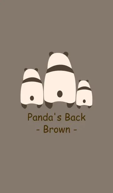 [LINE着せ替え] Panda's Back -Brown 4-の画像1