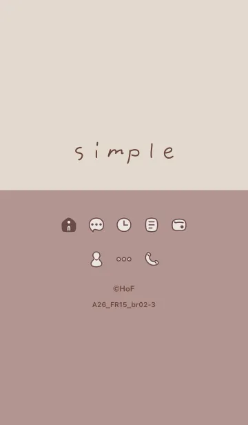 [LINE着せ替え] A26_15_ピンク ブラウン2-3の画像1