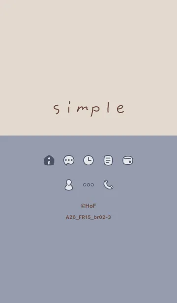 [LINE着せ替え] A26_15_ホワイトアッシュ ブラウン2-3の画像1