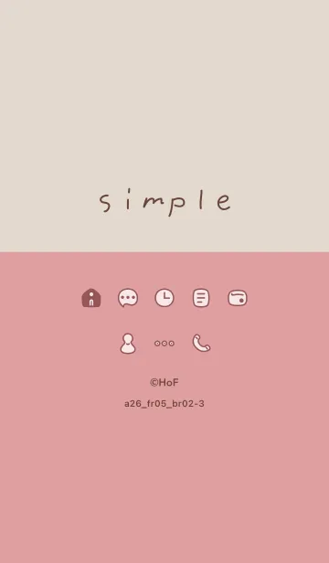 [LINE着せ替え] a26.05_レッド2 ブラウン2-3の画像1