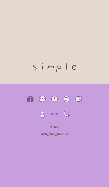 [LINE着せ替え] a26.05_パープル ブラウン2-3の画像1