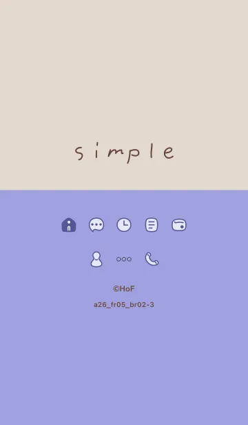 [LINE着せ替え] a26.05_ブルー ブラウン2-3の画像1