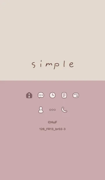 [LINE着せ替え] 126_13_ピンク2 ブラウン2-3の画像1