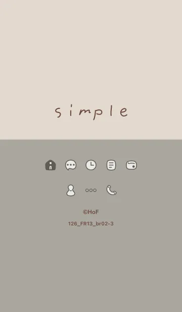 [LINE着せ替え] 126_13_スモーキーアッシュ ブラウン2-3の画像1