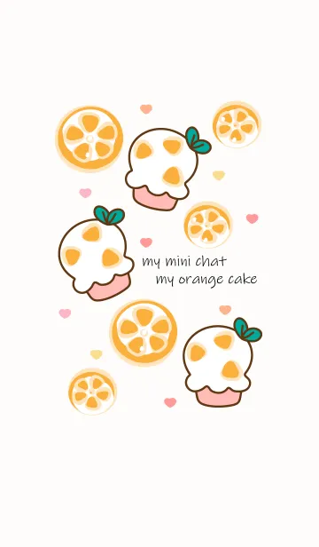 [LINE着せ替え] Cute orange cake 4の画像1