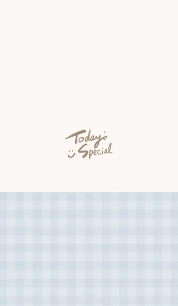 [LINE着せ替え] 無地ギンガムチェック ブルーの画像1