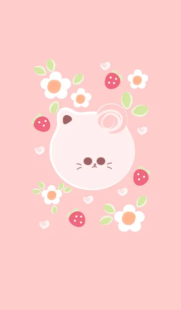 [LINE着せ替え] Cute cat theme 113 :)の画像1