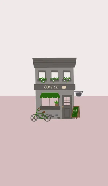 [LINE着せ替え] cafe/くすみピンクの画像1