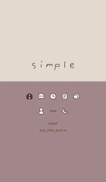 [LINE着せ替え] A26_15_ピンク2 ブラウン2-6の画像1