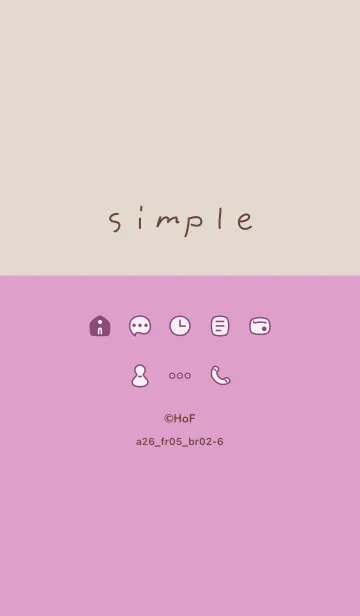 [LINE着せ替え] a26.05_ピンク ブラウン2-6の画像1