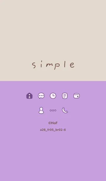 [LINE着せ替え] a26.05_パープル ブラウン2-6の画像1