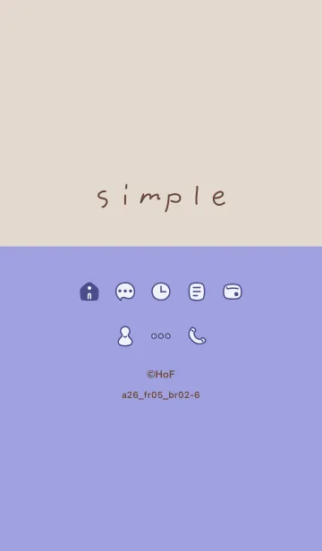 [LINE着せ替え] a26.05_ブルー ブラウン2-6の画像1