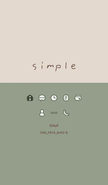 [LINE着せ替え] 526_14_スモーキーMアッシュ ブラウン2-6の画像1