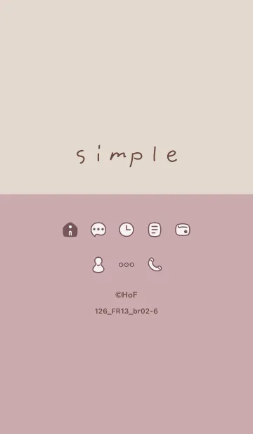 [LINE着せ替え] 126_13_ピンク2 ブラウン2-6の画像1