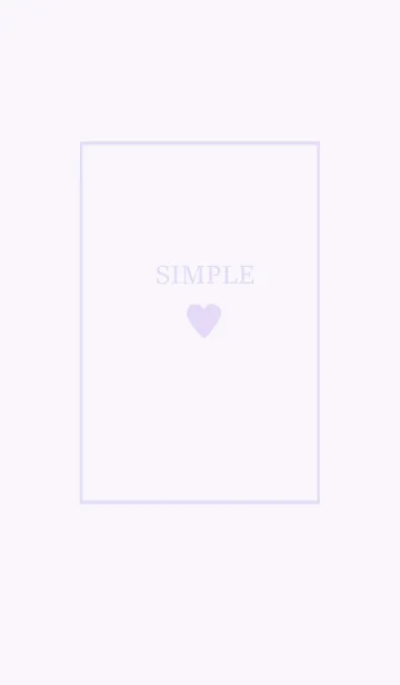 [LINE着せ替え] 大人のシンプルハート =dusty lavender=の画像1