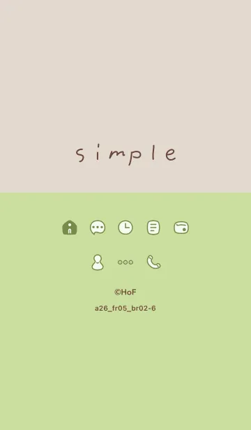 [LINE着せ替え] a26.05_イエロー ブラウン2-6の画像1