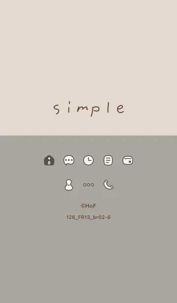 [LINE着せ替え] 126_13_スモーキーアッシュ ブラウン2-6の画像1