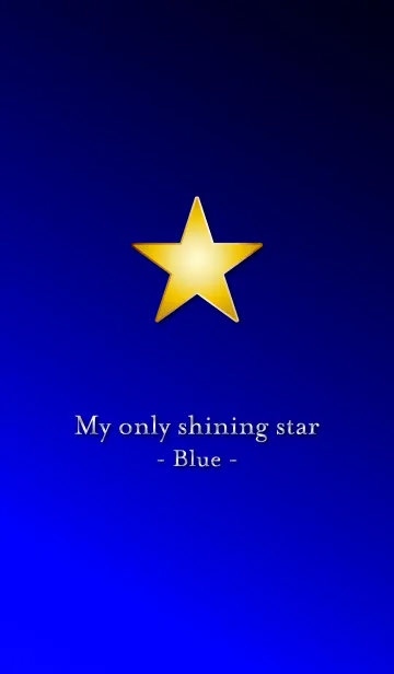 [LINE着せ替え] My only shining star - Blue -の画像1