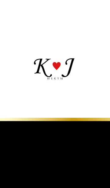 [LINE着せ替え] Love Initial K&J イニシャル 3の画像1