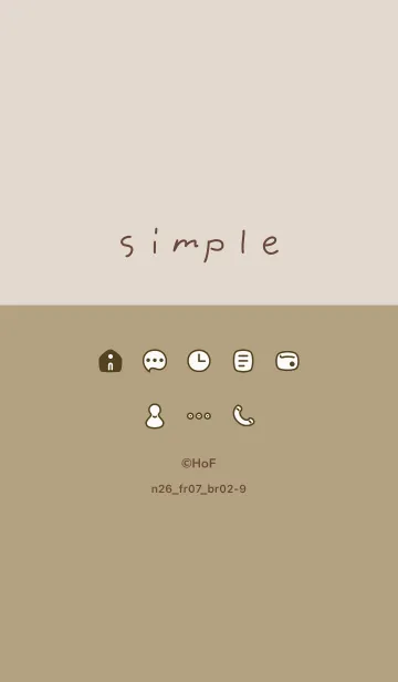 [LINE着せ替え] n26.07_オレンジ ブラウン2-9の画像1