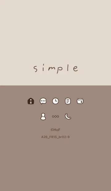 [LINE着せ替え] A26_15_ベージュ3 ブラウン2-9の画像1