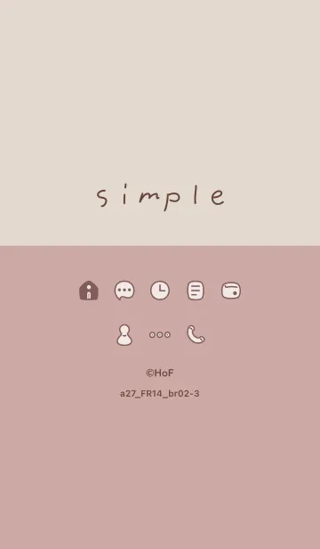 [LINE着せ替え] a27.14_ピンク ブラウン2-3の画像1