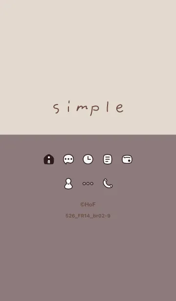 [LINE着せ替え] 526_14_ショコラ ブラウン2-9の画像1