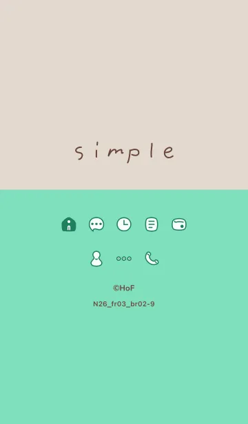 [LINE着せ替え] N26_03_グリーン ブラウン2-9の画像1