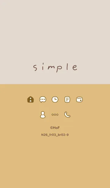 [LINE着せ替え] N26_03_オレンジ ブラウン2-9の画像1