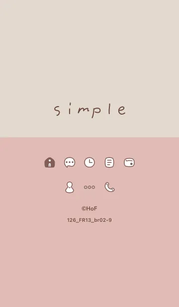 126_13_ピンク ブラウン2-9のLINE着せ替え