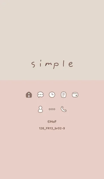 [LINE着せ替え] 126_13_ベージュ ブラウン2-9の画像1