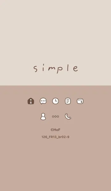 [LINE着せ替え] 126_13_ベージュ3 ブラウン2-9の画像1